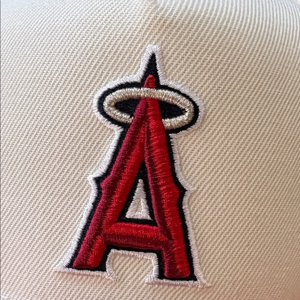 New Era White and Red Los Angeles Angels 9FORTY Cap adjustable new tags all star - Picture 6 of 14